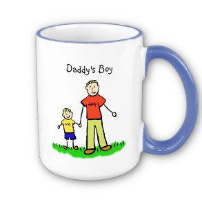 Daddy's Boy Blond Mug Art Picture