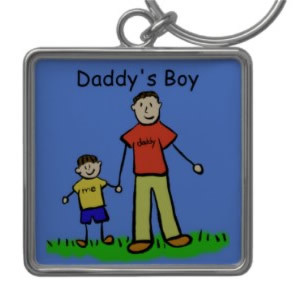 Daddy's Little Boy Keychains