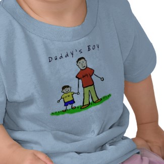 Daddy's Boy Shirt Brunette Art Double Sides