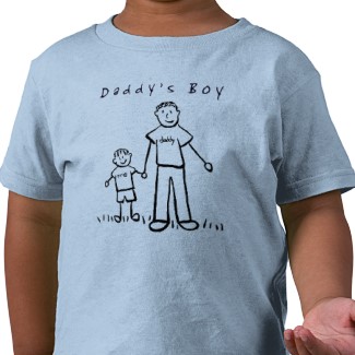 Daddy's Boy Shirt Art on Front