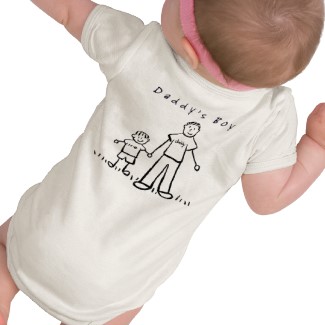 Daddy's Boy Art Image Back Side