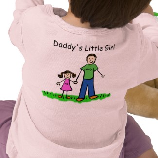 Daddy's Girl Shirt Brunette Family Back