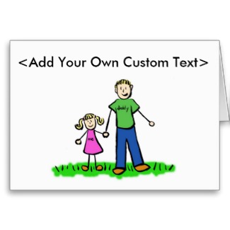 Daddy's Little Girl Card (Blond)