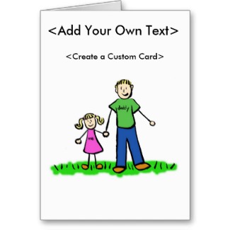 Daddy's Little Girl Card (Blond)