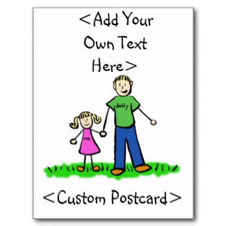 Daddy's Little Girl Postcard (Blond)