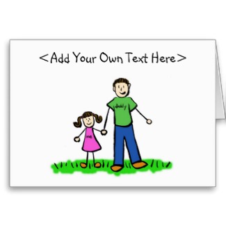 Daddy's Little Girl Card (Brunette)