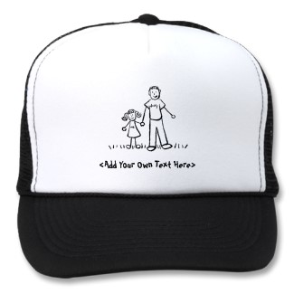 Daddy's Girl Custom Hat or Cap Drawing