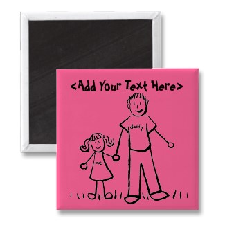 Daddy's Girl Custom Magnet Message or Names