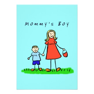 Mommy's Boy Invitation (Blond Hair)