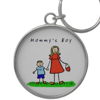 Mommy's Boy Keychain (Blond Hair)