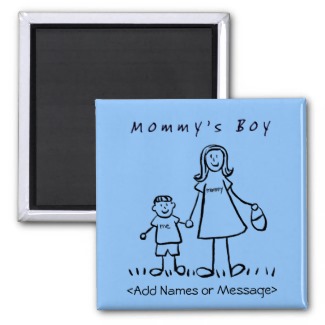 Mommy's Boy - Mother and Son Custom Family Magnet