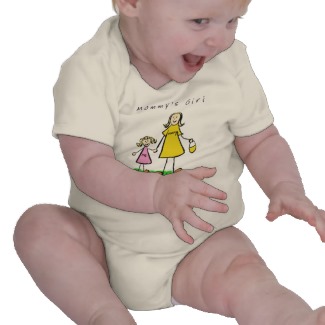 Mommy's Girl T-Shirt (Blond Mother & Daughter)