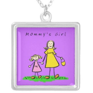 Mommy's Little Girl (Blond) Necklace Pendant
