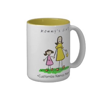 Mommy's Girl - Brunette Mother & Daughter Mug
