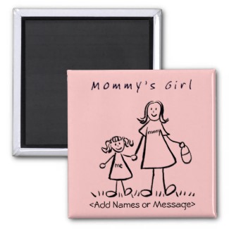 Mommy's Girl - Mother and Daughter Family Magnet