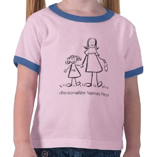 Mommy & Me - Mother and Daughter Custom T-Shirt
