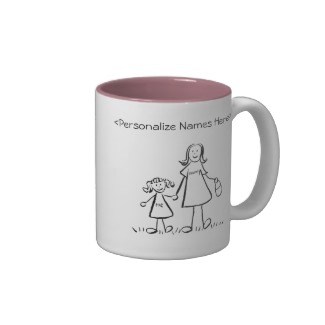 Mommy & Me - Mother & Little Girl Custom Gift Mug