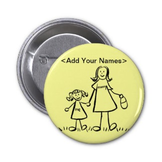 Mommy and Me Button (Customize Names)