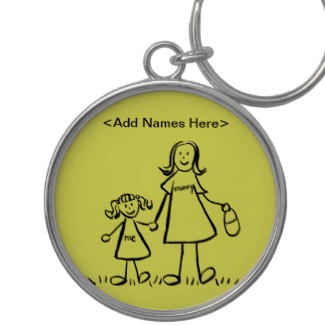 Mommy & Me Keychain (Customize Names Option)