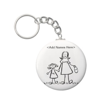 Mommy & Me Keychain (Customize Names Option)