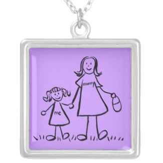 Mommy and Me Necklace Charm