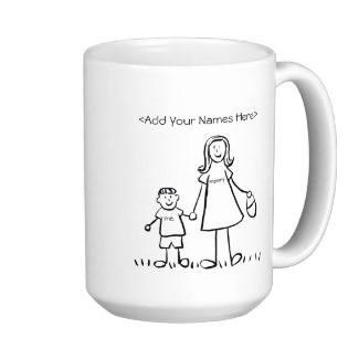 Mommy & Me - Mother & Little Boy Custom Mugs