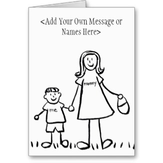 Mommy & Me - Customize Greeting or Note Cards